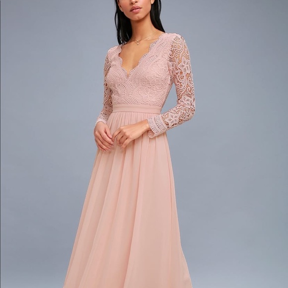 awaken my love long sleeve lace maxi dress